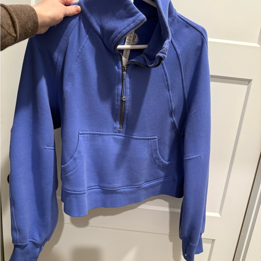 Lululemon Scuba Half Zip Sweatshirt Funnel
Neck Hoodie - Waterdrop Blue - Picture 4 of 6